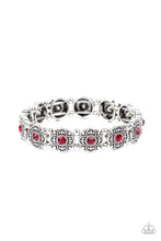 Load image into Gallery viewer, Trés Magnifique - Red Rhinestone Stretchy Bracelet Paparazzi Accessories