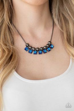 Graciously Audacious - Blue Necklace Paparazzi Accessories