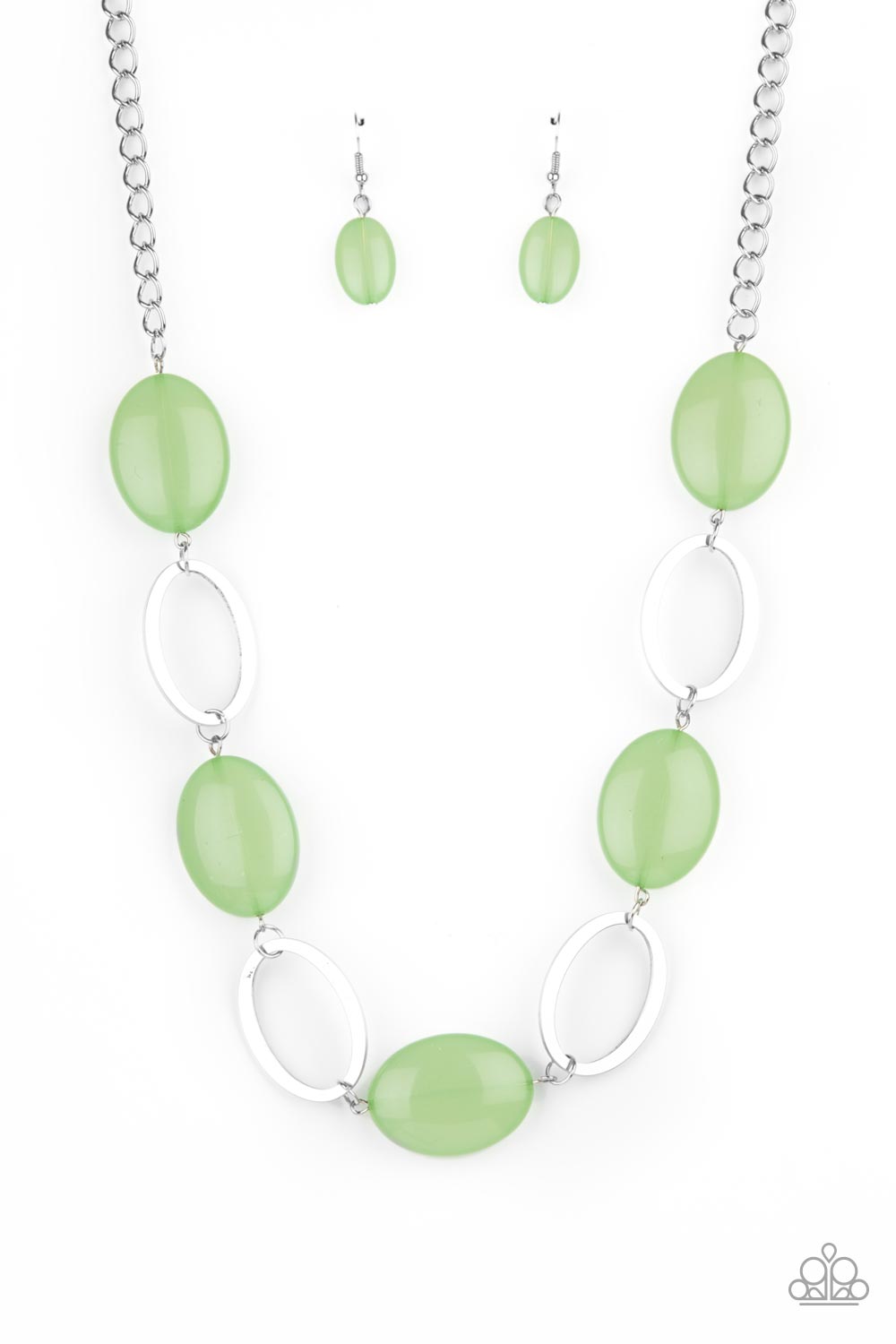 Beachside Boardwalk - Green Necklace Paparazzi Accessories