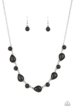 Load image into Gallery viewer, Heavenly Teardrops - Black Stone Necklace Paparazzi Accessories