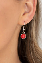 Load image into Gallery viewer, Heavenly Teardrops - Red Stone Necklace Paparazzi Accessories