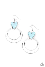 Load image into Gallery viewer, Happily Ever Hearts - Blue Earrings Paparazzi Accessories