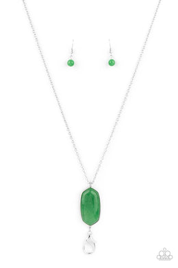 Elemental Elegance - Green Lanyard Paparazzi Accessories