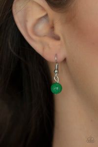 green,lanyard,stone,Elemental Elegance - Green Lanyard