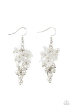 Load image into Gallery viewer, Bountiful Bouquets - White Pearl Floral Earrings Paparazzi Accessories