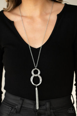 Orbiting Splendor - Silver Necklace Paparazzi Accessories