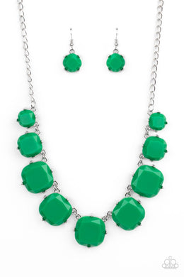 Prismatic Prima Donna - Green Necklace Paparazzi Accessories