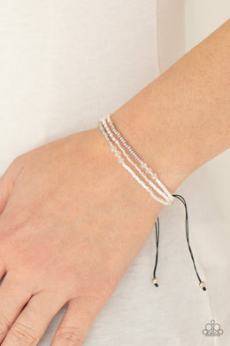 BEAD Me Up, Scotty! - White Bracelet Paparazzi Accessories