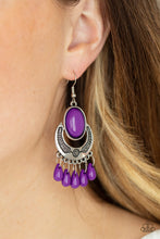 Load image into Gallery viewer, Prairie Flirt - Purple Earrings Paparazzi Accessories