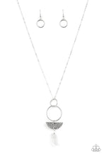 Load image into Gallery viewer, Monumental Obelisk - White Stone Necklace Paparazzi Accessories