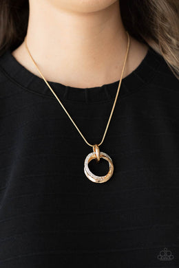 Sphere of Influence - Gold Necklace Paparazzi Accessories