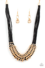 Load image into Gallery viewer, Lock, Stock, and SPARKLE - Gold Necklace Paparazzi Accessories