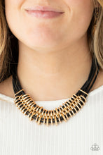 Load image into Gallery viewer, Lock, Stock, and SPARKLE - Gold Necklace Paparazzi Accessories