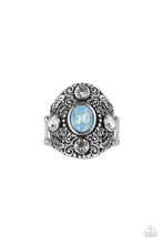 Load image into Gallery viewer, In The Limelight - Blue Rhinestone Ring Paparazzi Accessories