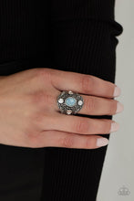 Load image into Gallery viewer, In The Limelight - Blue Rhinestone Ring Paparazzi Accessories
