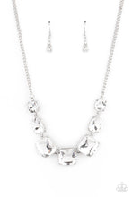 Load image into Gallery viewer, Unfiltered Confidence - White Rhinestone Necklace Paparazzi Accessories
