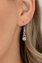 Load image into Gallery viewer, Unfiltered Confidence - White Rhinestone Necklace Paparazzi Accessories