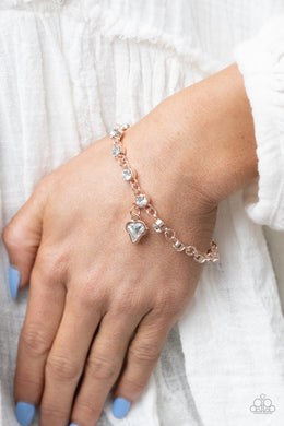 Sweet Sixteen - Rose Gold Bracelet Paparazzi Accessories