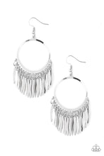Load image into Gallery viewer, Radiant Chimes - Silver Earrings Paparazzi Accessories
