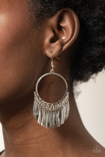 Load image into Gallery viewer, Radiant Chimes - Silver Earrings Paparazzi Accessories