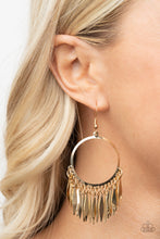 Load image into Gallery viewer, Radiant Chimes - Gold Earrings Paparazzi Accessories