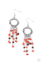 Load image into Gallery viewer, Primal Prestige - Red Earrings Paparazzi Accessories