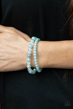 Load image into Gallery viewer, Cotton Candy Dreams - Blue Pearl Stretchy Bracelet Paparazzi Accessories