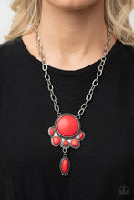 Load image into Gallery viewer, Geographically Gorgeous - Red Necklace Paparazzi Accessories