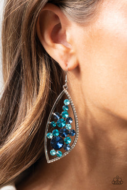 Sweetly Effervescent - Blue Earrings Paparazzi Accessories