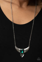 Load image into Gallery viewer, You the TALISMAN! - Green Rhinestone Necklace Paparazzi Accessories