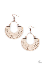 Load image into Gallery viewer, Threadbare Beauty - Copper Earrings Paparazzi Accessories