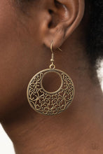 Load image into Gallery viewer, Vineyard Romance - Brass Earrings Paparazzi Accessories