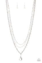 Load image into Gallery viewer, GLEAM Work - White Pearl Lanyard Paparazzi Accessories