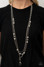Load image into Gallery viewer, GLEAM Work - White Pearl Lanyard Paparazzi Accessories
