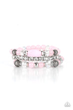 Load image into Gallery viewer, Ethereal Etiquette - Pink Stretchy Bracelets Paparazzi Accessories
