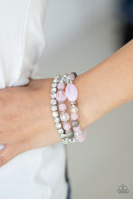 Load image into Gallery viewer, Ethereal Etiquette - Pink Stretchy Bracelets Paparazzi Accessories