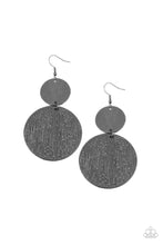 Load image into Gallery viewer, Status CYMBAL - Black Gunmetal Earrings Paparazzi Accessories