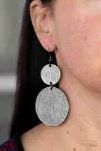 Load image into Gallery viewer, Status CYMBAL - Black Gunmetal Earrings Paparazzi Accessories