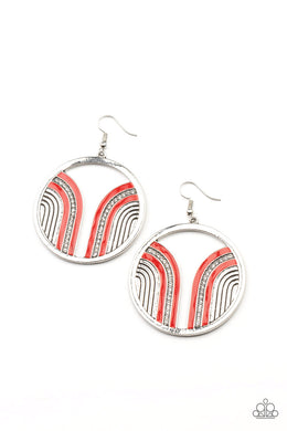 Delightfully Deco - Red Earrings Paparazzi Accessories