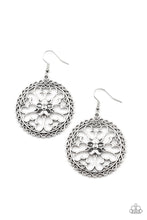 Load image into Gallery viewer, Floral Fortunes - Silver Earrings Paparazzi Accessories