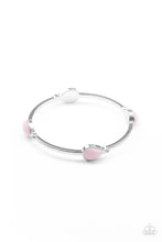 Load image into Gallery viewer, Dewdrop Dancing - Pink Bangle Bracelet Paparazzi Accessories