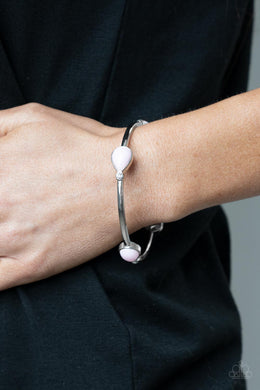 Dewdrop Dancing - Pink Bangle Bracelet Paparazzi Accessories