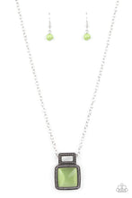 Load image into Gallery viewer, Ethereally Elemental - Green Cat&#39;s Eye Necklace Paparazzi Accessories