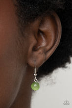 Load image into Gallery viewer, Ethereally Elemental - Green Cat&#39;s Eye Necklace Paparazzi Accessories