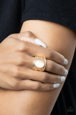 Blooming Enchantment - Gold Ring Paparazzi Accessories