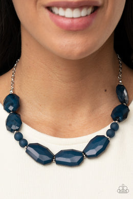 Melrose Melody - Blue Necklace Paparazzi Accessories