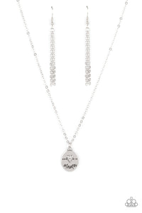 inspirational,short necklace,They Call Me Mama - Silver Necklace