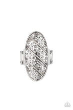 Load image into Gallery viewer, Galactic Glitz - White Rhinestone Ring Paparazzi Accessories