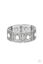 Load image into Gallery viewer, Cakewalk Dancing - White Stretchy Bracelet Paparazzi Accessories