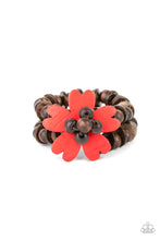 Load image into Gallery viewer, Tropical Flavor - Red Wood Stretchy Bracelet Paparazzi Accessories